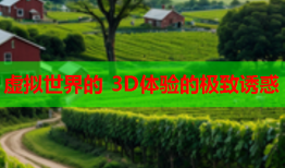 虚拟世界的 3D体验的极致诱惑
