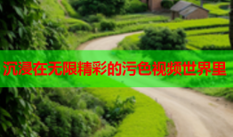 沉浸在无限精彩的污色视频世界里