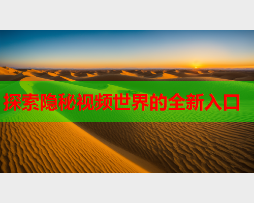 探索隐秘视频世界的全新入口