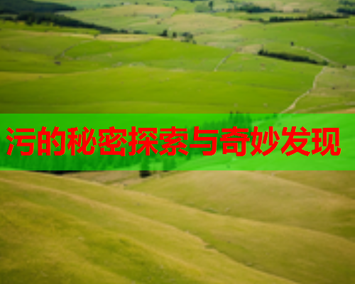 污的秘密探索与奇妙发现