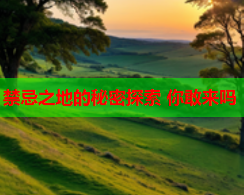 禁忌之地的秘密探索 你敢来吗