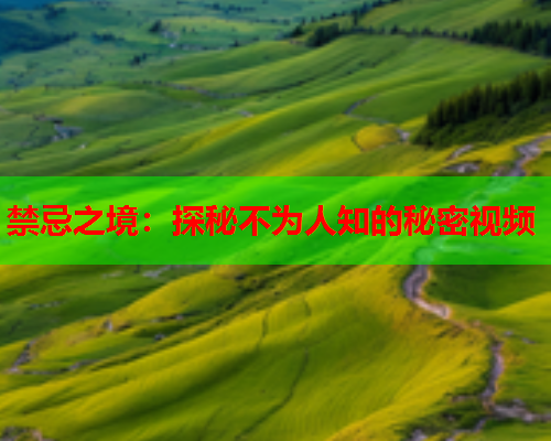 禁忌之境：探秘不为人知的秘密视频