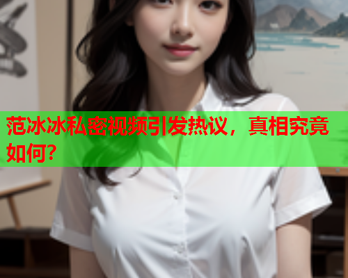 范冰冰私密视频引发热议，真相究竟如何？